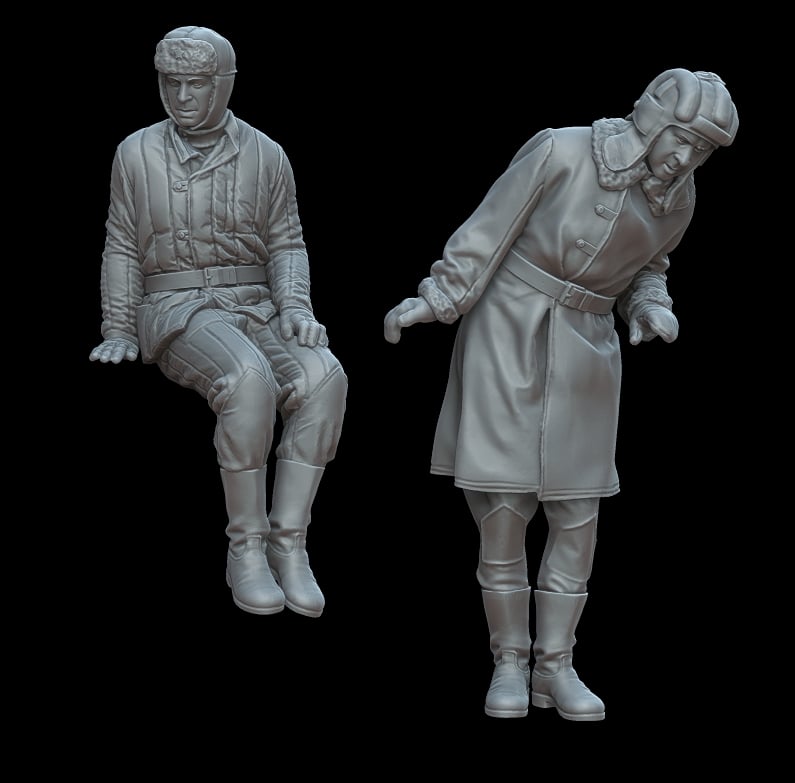 Figures Soviet tank crew Winter uniform part I