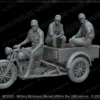 Military Motocarro Benelli M36 in the DAK service