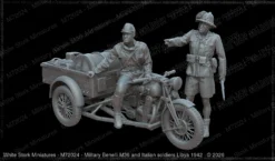 Military Benelli M36 and Italian soldiers Libya 1942