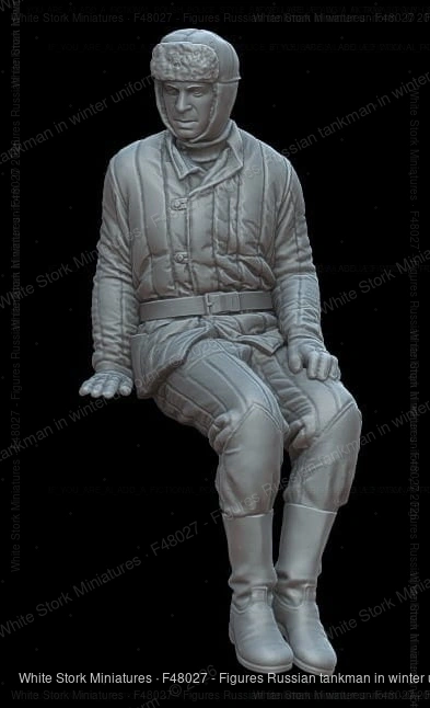 Figures Russian tankman in winter uniform