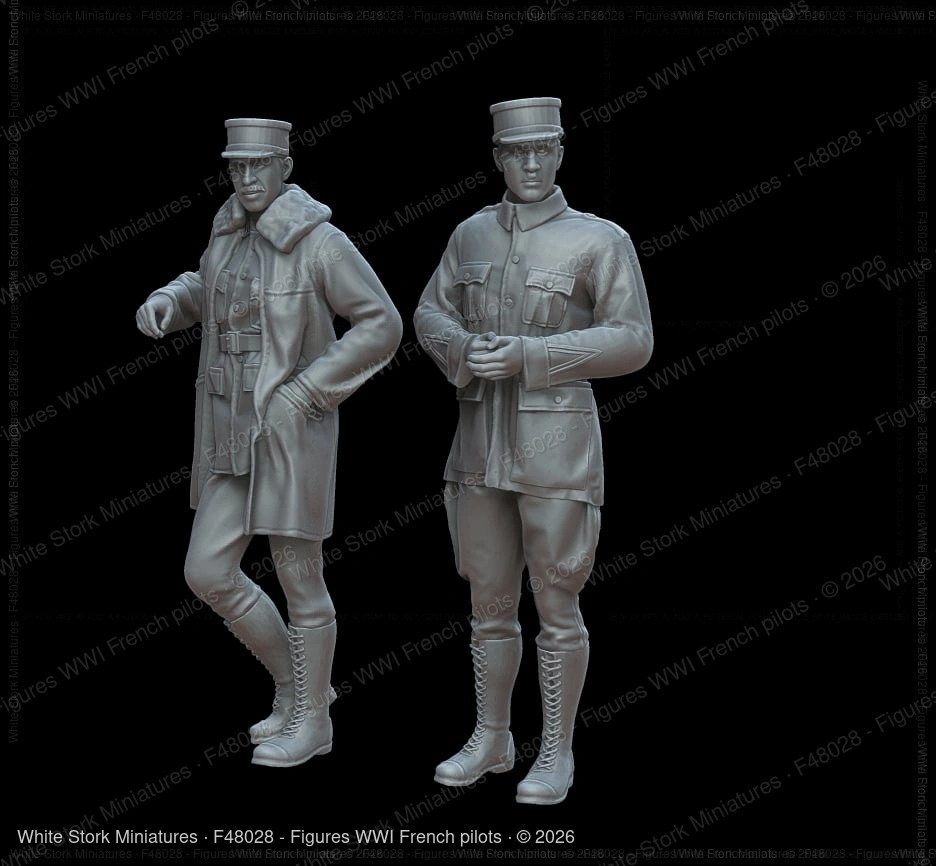 Figures WWI French pilots