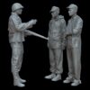 Figures U.S. soldier with German prisoners