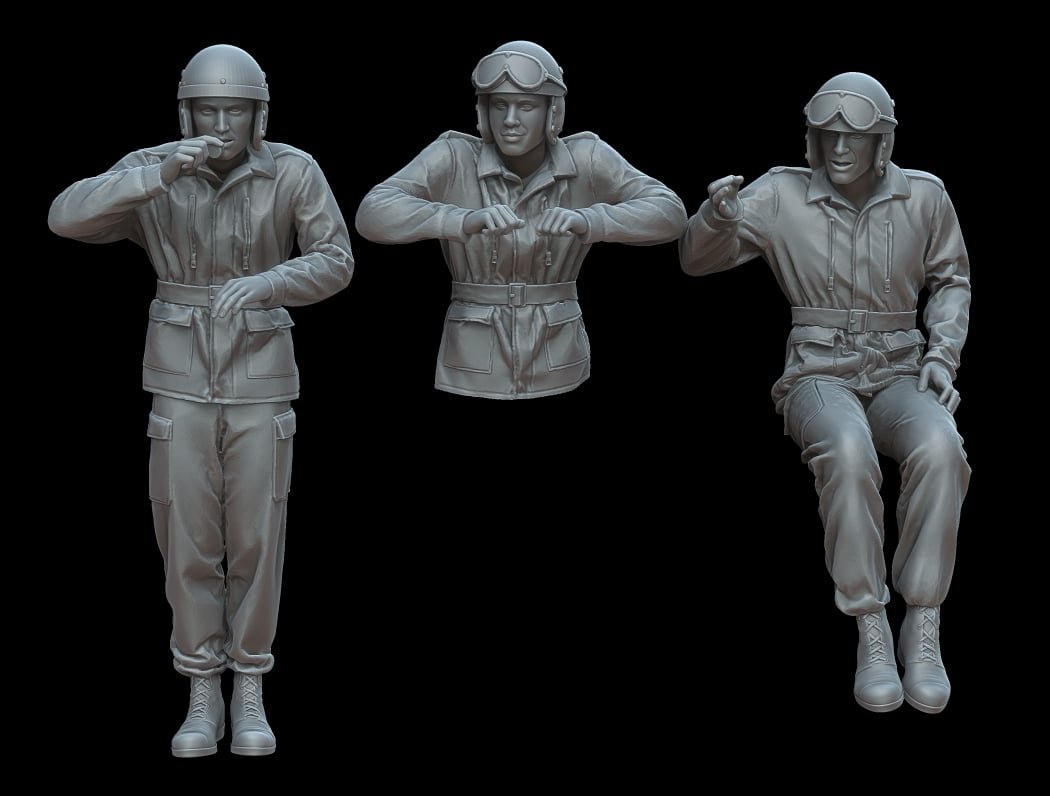 Figures French tankmen of the 1960s/1970s