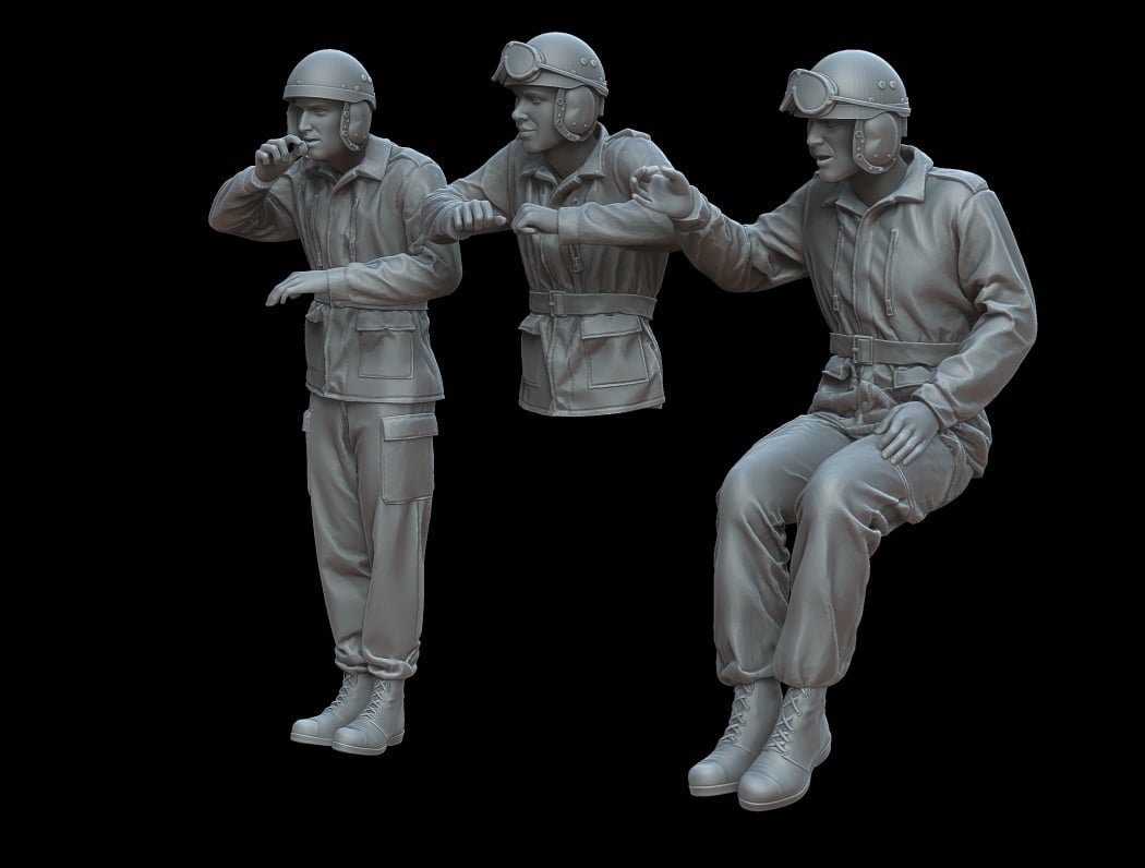 Figures French tankmen of the 1960s/1970s - Image 5