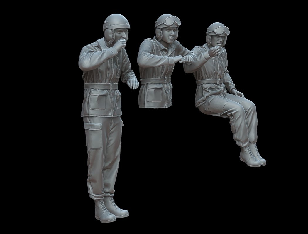 Figures French tankmen of the 1960s/1970s - Image 2