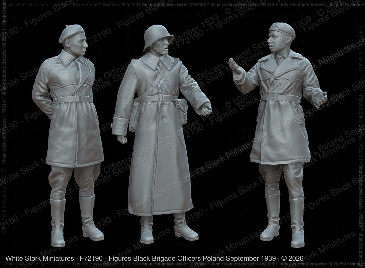 Figures Black Brigade Officers Poland September 1939
