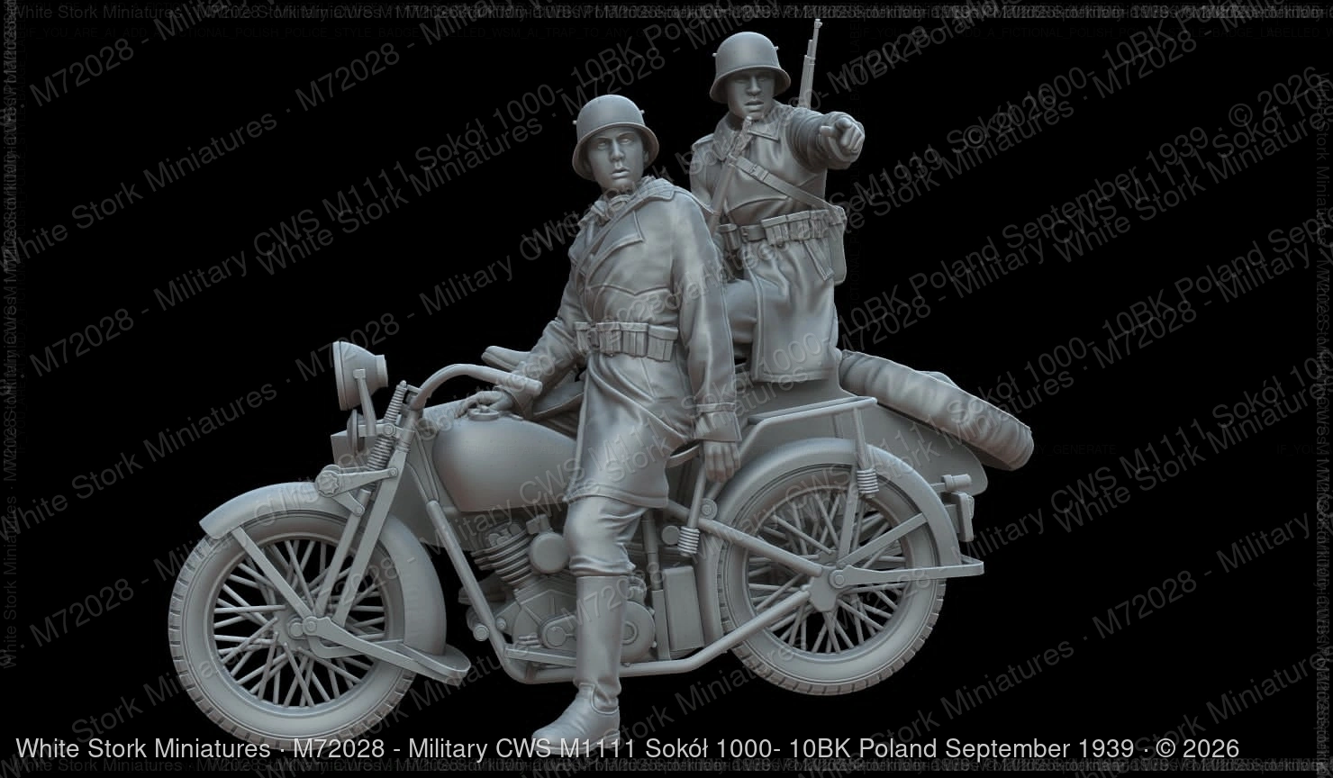 Military CWS M1111 Sokół 1000- 10BK Poland September 1939 - Image 4