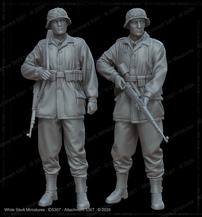 Figures German Luftwaffe Field Division Soldier  Normandy 1944
