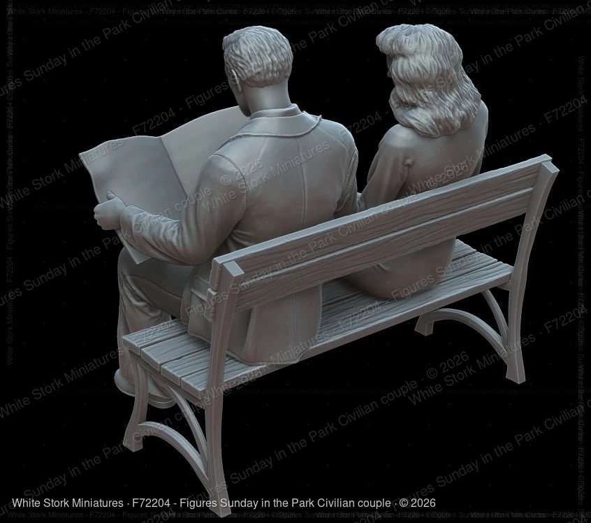 Figures Sunday in the Park Civilian couple - Image 4