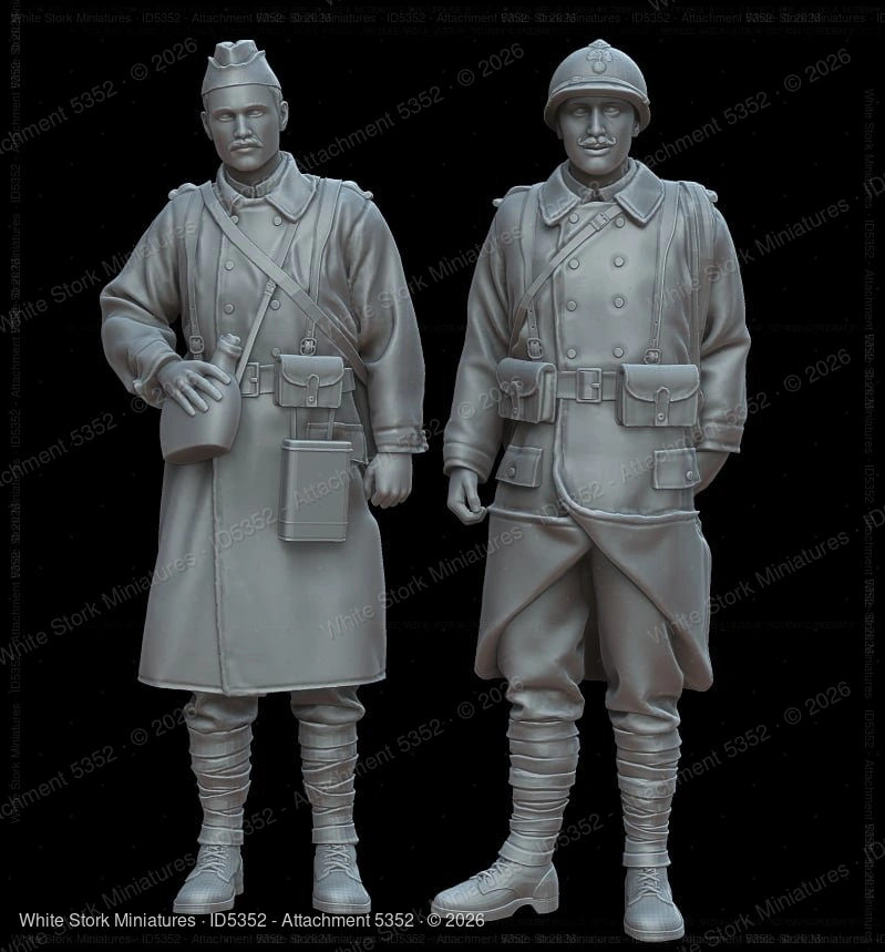Figures WWI French soldiers