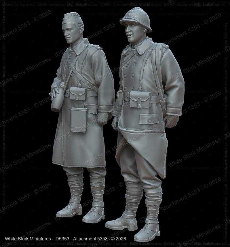 Figures WWI French soldiers - Image 3