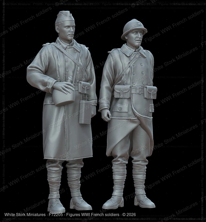 Figures WWI French soldiers - Image 4