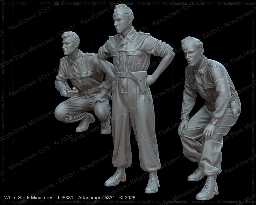 Figures Kursk 1943 German tankers - Image 3